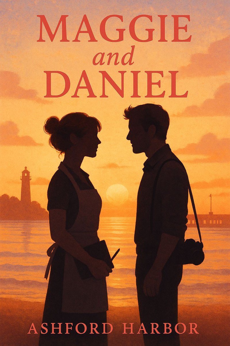 Meet Maggie &amp; Daniel 🌙
The prickly, simmering enemies-to-lovers spark behind Moonlit Tides.

Revisit their full story (and two more!) in the Ashford Harbor Collection coming Dec 9. Preorder here: amazon.com/Ashford-Harbor…

#RomanceBooks #BookCouples #SmallTownRomance #BookTwitter