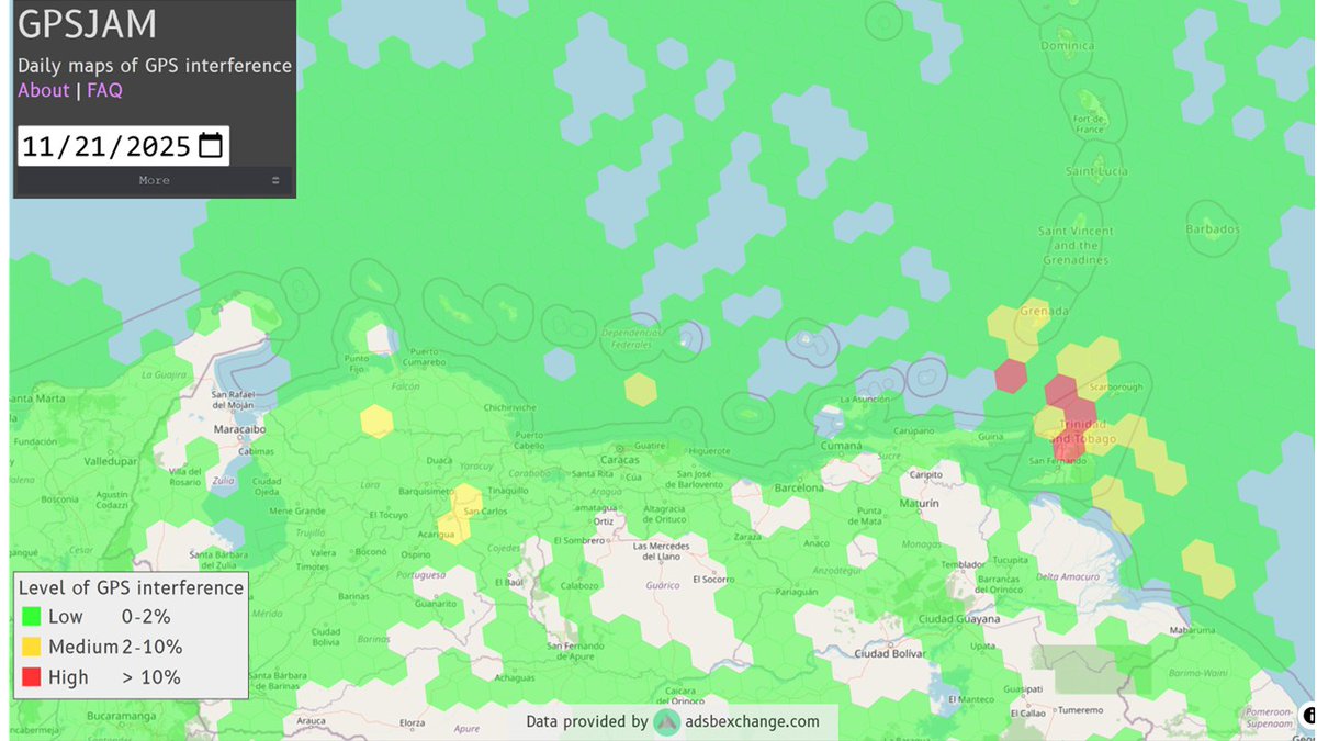 DanielBlancoPaz's tweet image. Considering the surge of threats impacting navigation systems near Venezuela, there is a realistic possibility that major carriers will maintain over the coming month the suspension of their operations in the country