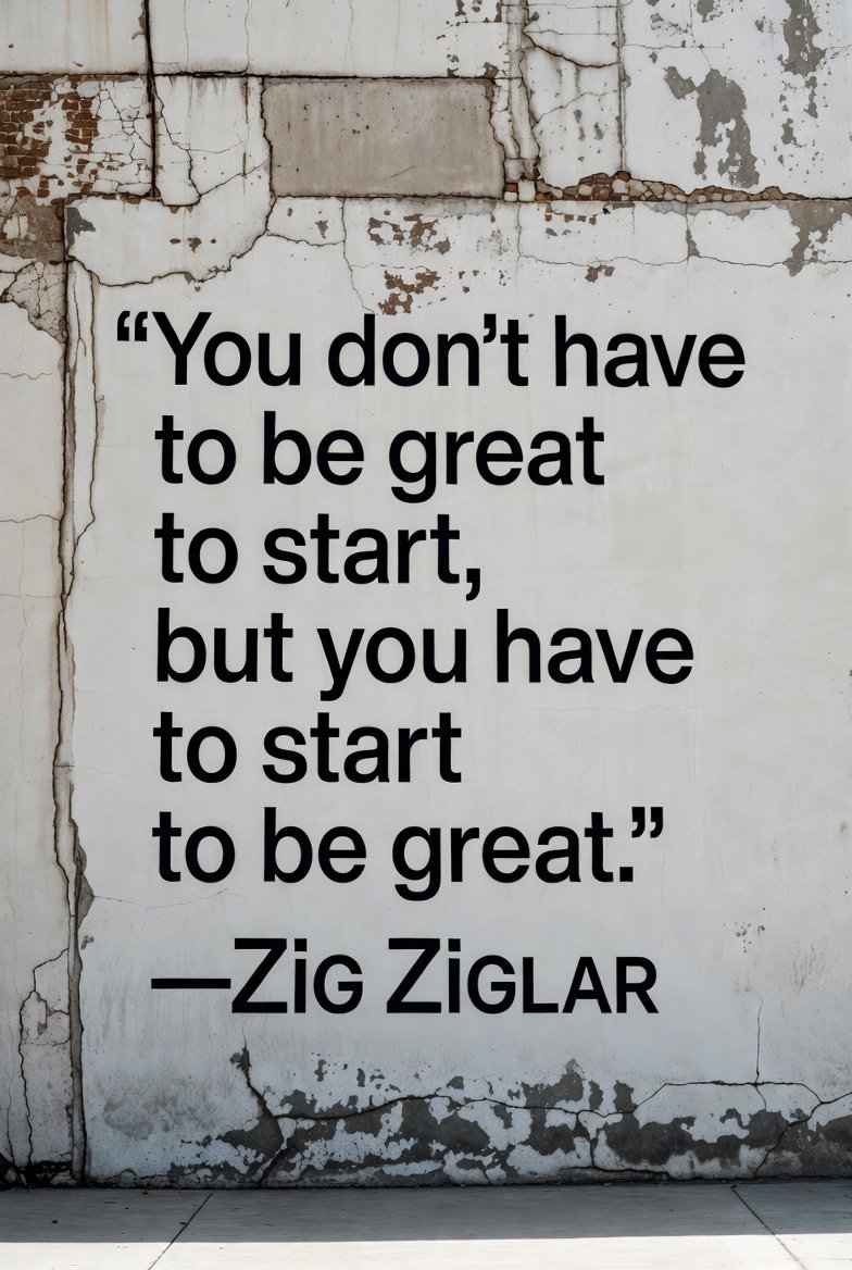 BetterLifeCente's tweet image. Perfection is a trap. People sit on dreams for years waiting for everything to ‘line up.’ You win by starting now — imperfect, unsure, but moving. ♥️♥️