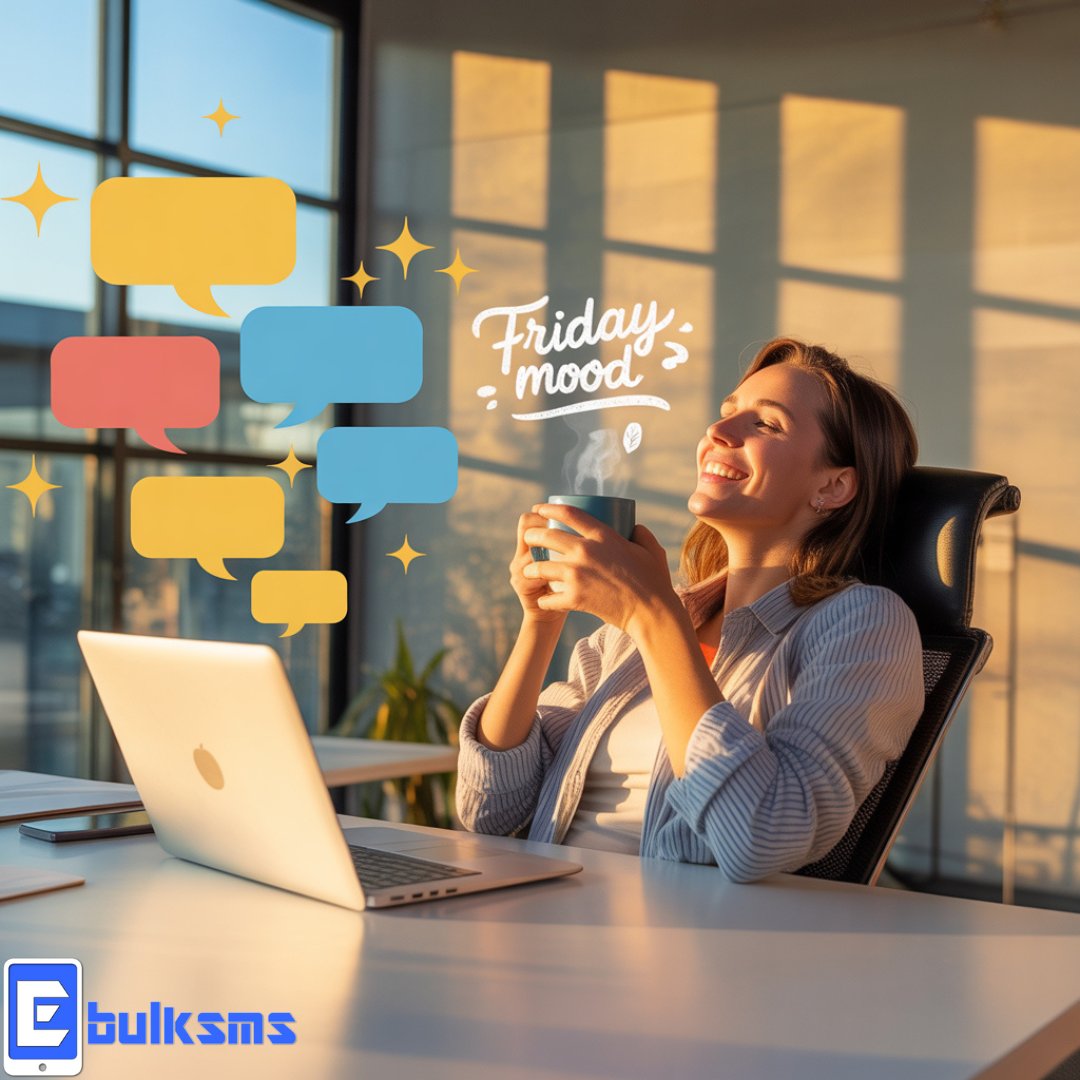 EBulksms's tweet image. ☕ Friday Afternoon Vibes!

While everyone winds down, smart communicators stay connected.

With EBulkSMS, sending quick, timely messages is effortless - even on a Friday. 🚀

ebulksms.com
#eBulkSMS Rema #FridayFlow Burnaboy #StayConnected Wunmi