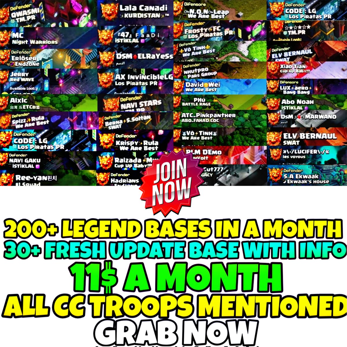 The CoC Base Library tweet media