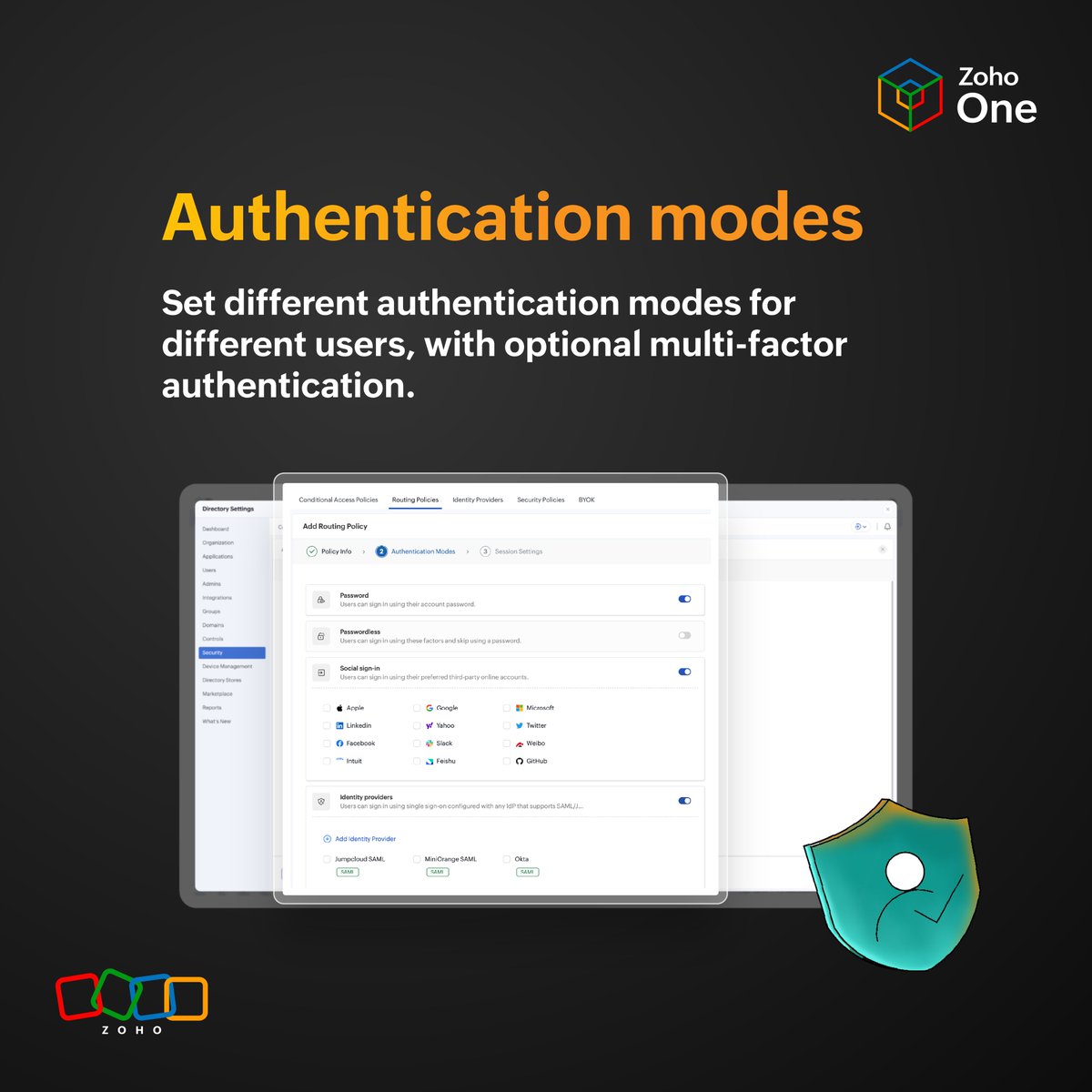 ZohoOne's tweet image. The new era of 🛡️ security is here.

Our customizable options let you set up security parameters for your business based on your company&apos;s policies.

Learn more - zoho.to/Secure

#Security #Admin #BusinessData #ZohoOne #ZO25