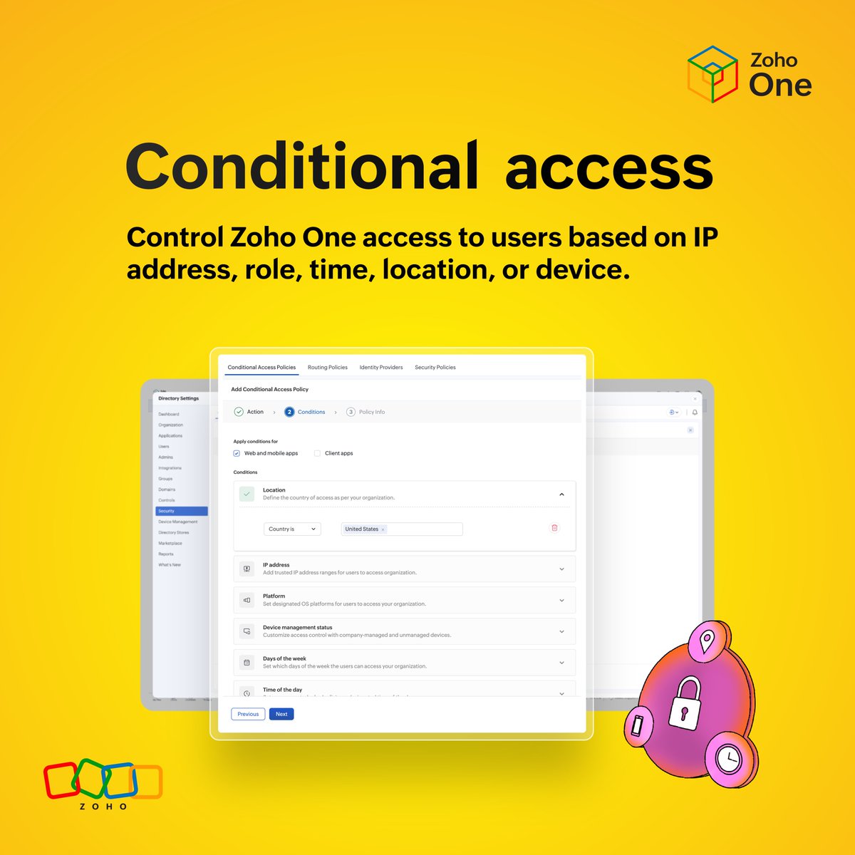 ZohoOne's tweet image. The new era of 🛡️ security is here.

Our customizable options let you set up security parameters for your business based on your company&apos;s policies.

Learn more - zoho.to/Secure

#Security #Admin #BusinessData #ZohoOne #ZO25