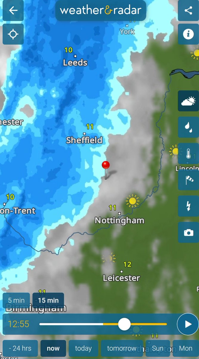 MeteoNottsWx's tweet image. A brief band of Heavy Rain probably lasting 45mins-1hour  is about to make its presence in Nottinghamshire very shorty from the north West moving south east 

#LocalWeather #Nottinghamshire