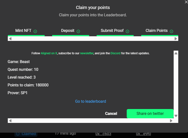 ZK 아케이드 마지막 10 라운드

오늘로서 10라운드가 끝났네요.

좀 길면 길고 짧으면 짧앗던 2달이였던거 같기도한?

후 다음은 뭐가 나올지 기대가됩니다!

<a href="/alignedlayer/">Aligned</a> 
#ZKArcadeRound10