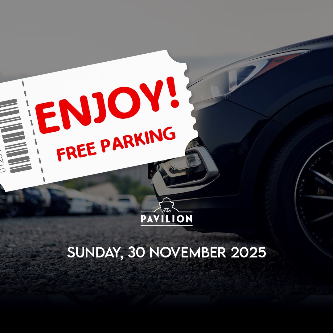 ThePavSA's tweet image. Free parking on 29 Nov 2025! Come enjoy a meal, shop, or catch up with friends no parking fees all day. Just good Sunday vibes.

#FreeParking #ConvenienceMatters #DiscoverConnectEnjoy