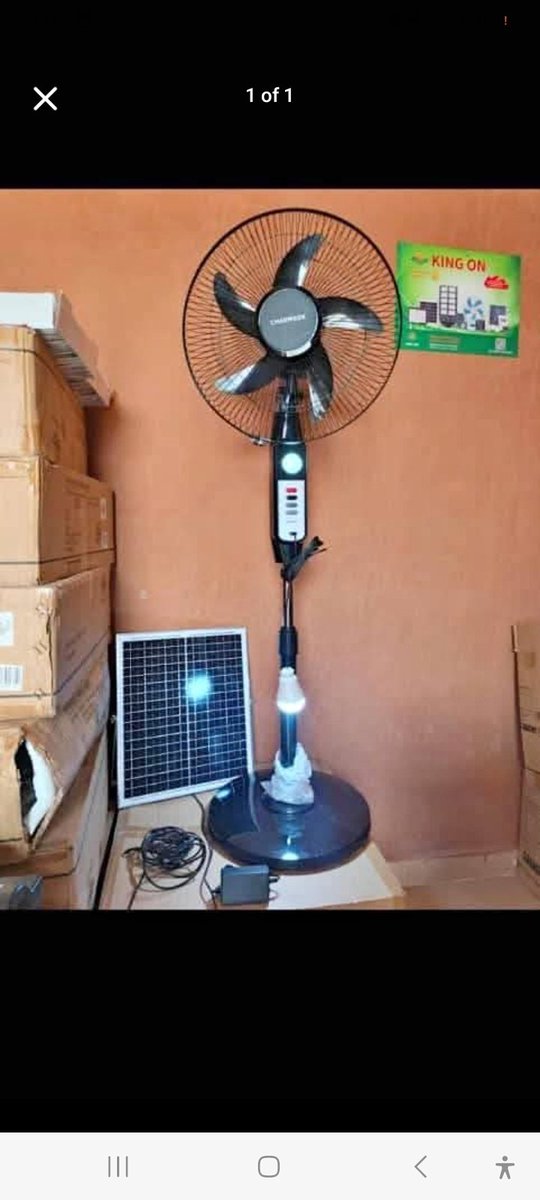 osakindele's tweet photo. For your quality solar  standing and table fan . Delivery is free  https://t.co/Jk94ipm88S

#solar #hope #nigeria #bandit #fan #davido https://t.co/G9RVQuvSZG