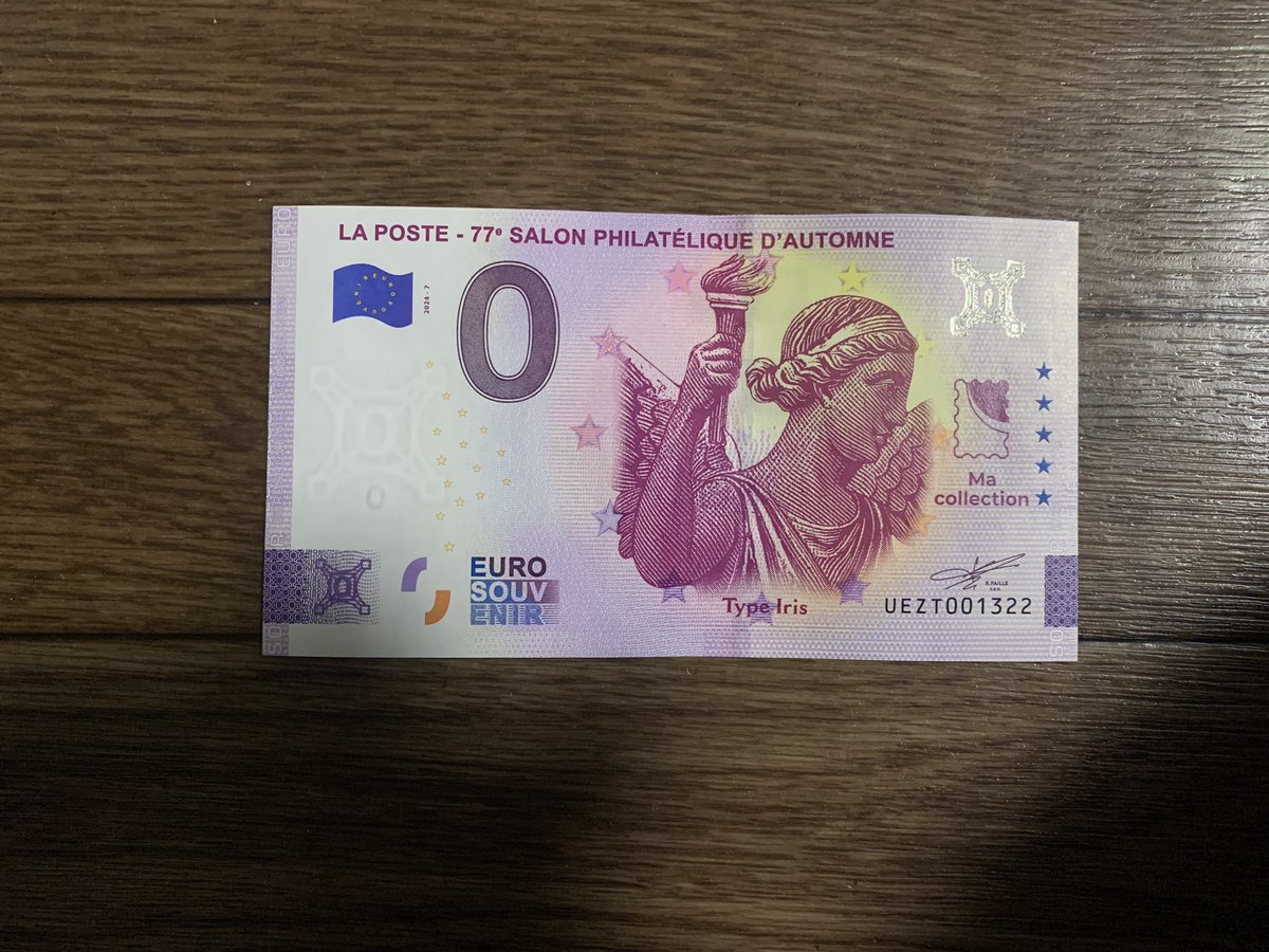 hokuman_hailaer's tweet image. たまに謎の買い物をする妻が買ったゼロユーロ紙幣。公式の紙幣だが貨幣としての価値はゼロ。他の紙幣と同様の偽造防止の仕組みがあるとのこと。780円で買っていた。