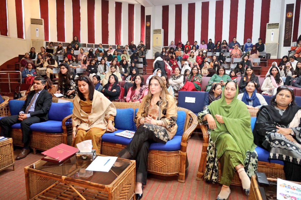 From lecture halls to ceremonial halls, the journey's been remarkable and an uphill task. After all these years,I was honoured to be Chief Guest at Kinnaird Women University <a href="/kcwuofficial/">Kinnaird College for Women</a>
Event was supported by esteemed partners like <a href="/UNDP_Pakistan/">UNDP Pakistan</a>, <a href="/SafeCityProject/">SafeCity Project</a>, and @WCCI