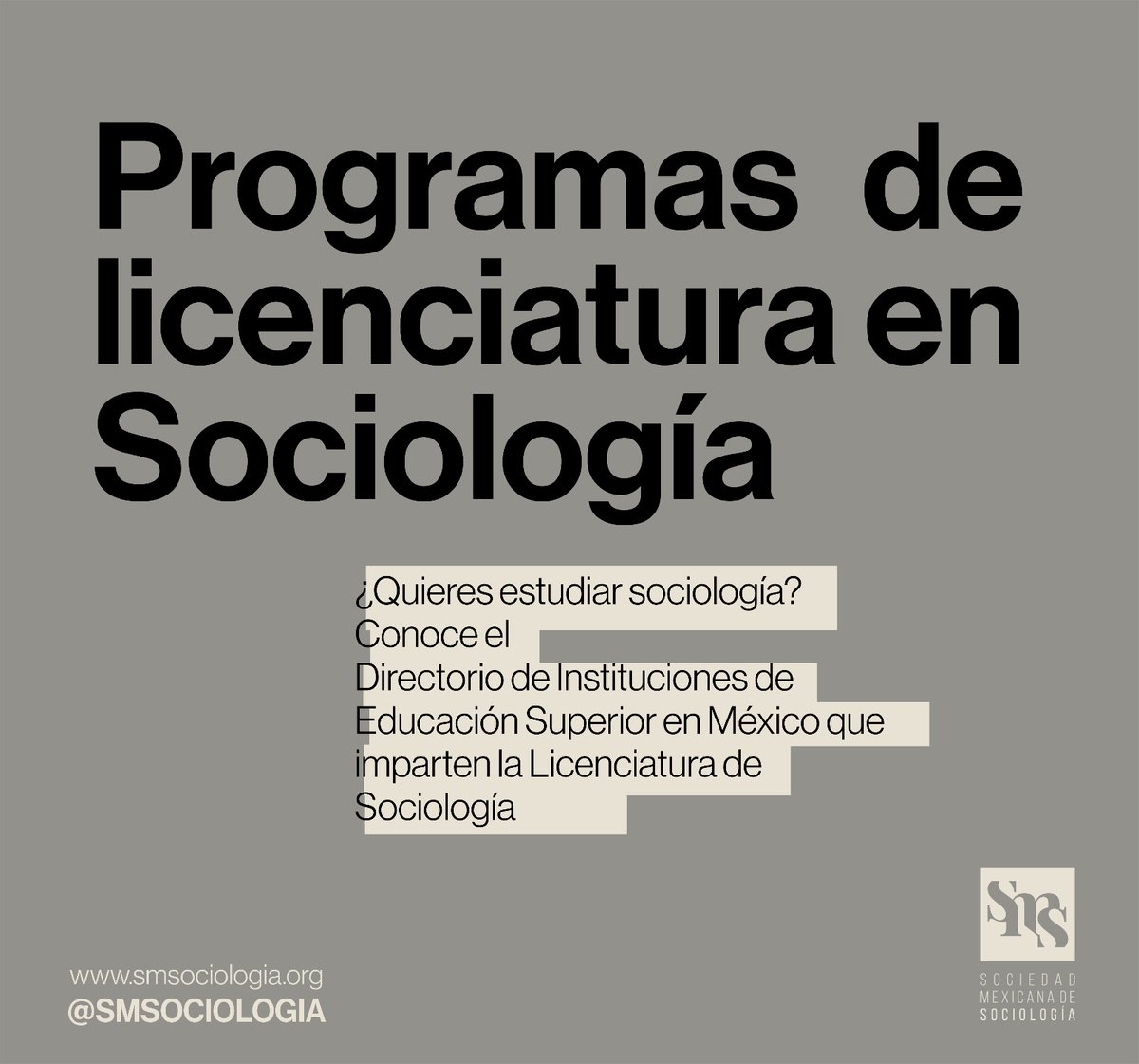 📢¿Te interesa estudiar Sociología?
📋Consulta nuestro directorio y conoce las instituciones que ofrecen la Licenciatura en Sociología en México. 
🔗Link: smsociologia.org/licenciaturas-…