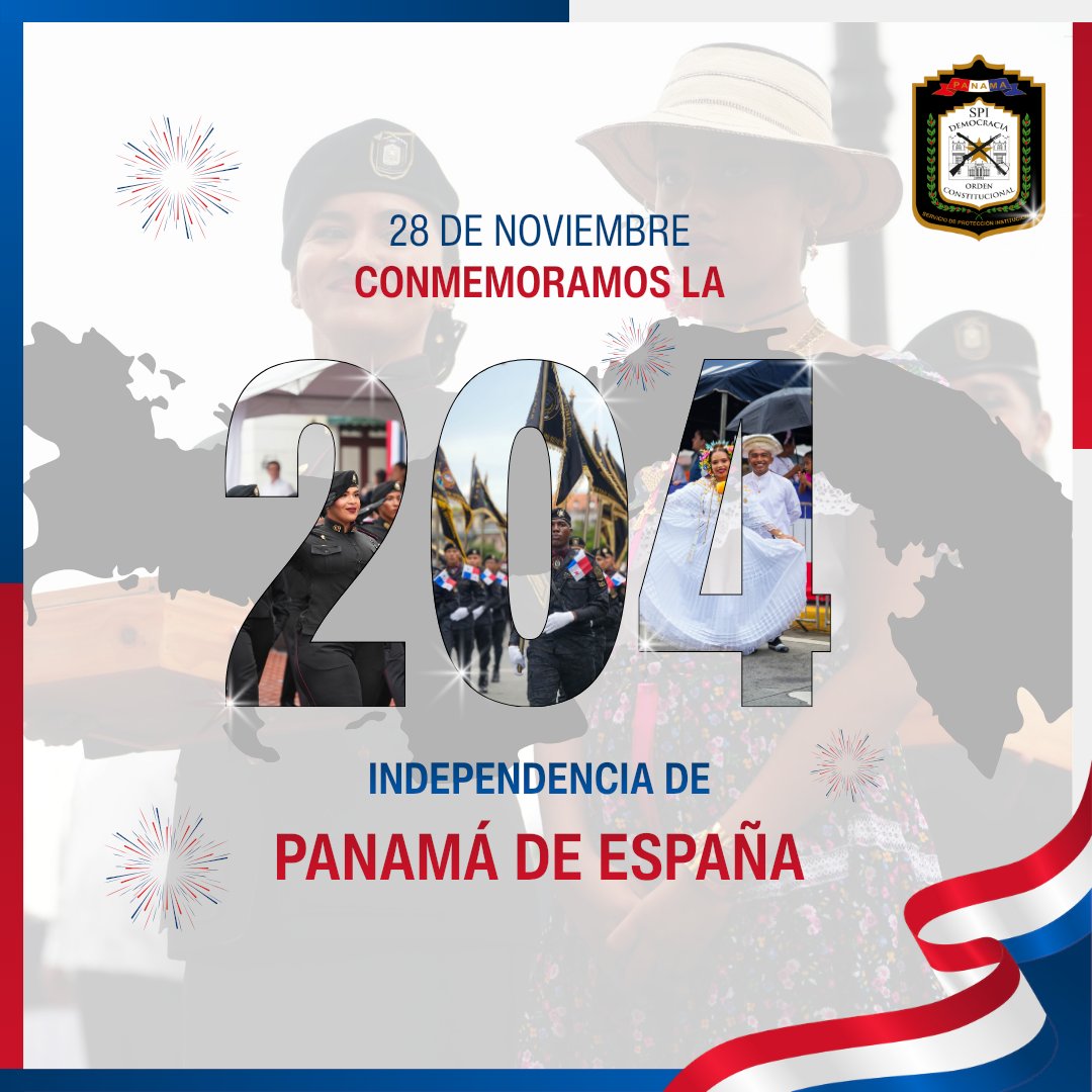 SPIPanama's tweet image. Hoy celebramos la Independencia de Panamá de España. El Servicio de Protección Institucional destaca este legado histórico que inspira dedicación, respeto por la patria y compromiso Institucional.