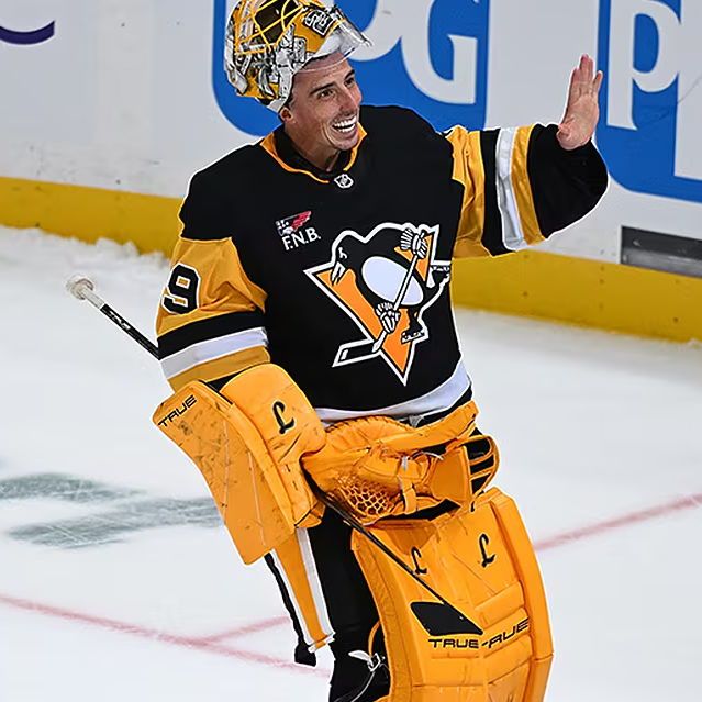 Happy birthday to Marc-André Fleury, born on this day in 1984 in Sorel-Tracy, Quebec!
A first overall pick in 2003 by the Pittsburgh Penguins, he has won three Stanley Cups, an Olympic gold medal, a Vezina and the William M. Jennings. He has 575 wins and 76 shutouts.
