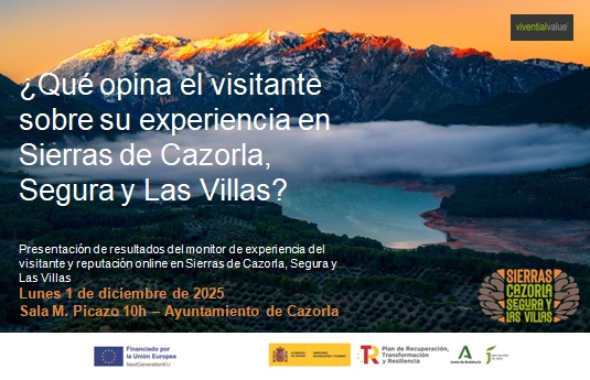 🗓️El próximo lunes 1 de diciembre se presenta en la localidad Cazorla el nuevo Informe de Reputación Online desarrollado por Vivential Value, una herramienta clave dentro del Sistema de Inteligencia Turística del destino.

🔗dipujaen.es/conoce-diputac…