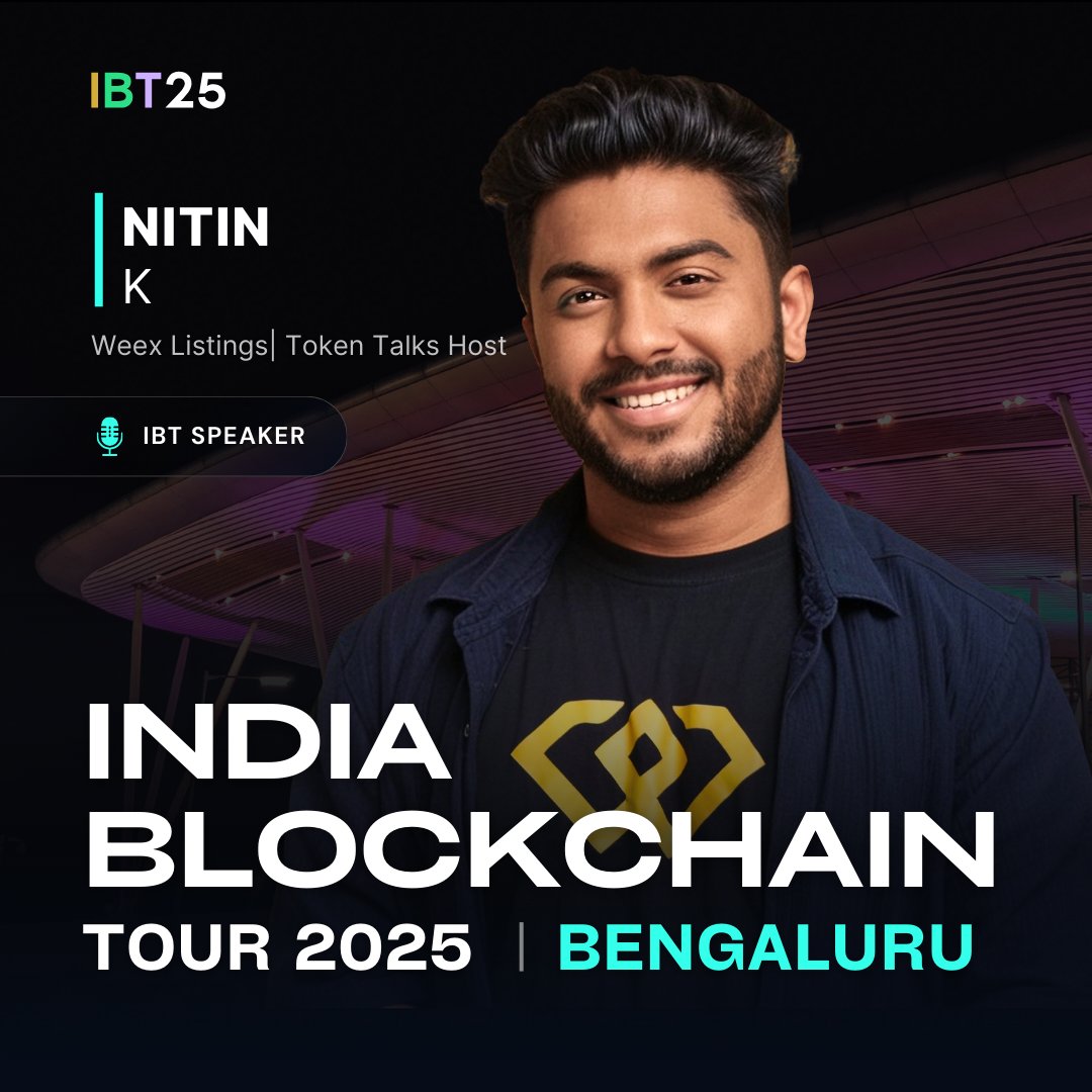 IBTxOfficial's tweet image. Listings alpha incoming!📈

Nitin from @WEEX_Official  - the mind behind Token Talks - is joining us! Expect deep insights on tokens, markets, and what it REALLY takes to list right.