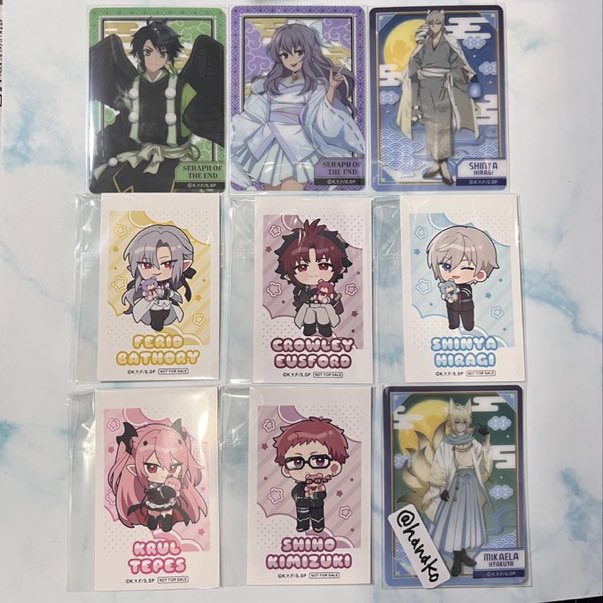 交換】 終わりのセラフ 百鬼夜行 メディコス 譲/ クリアカード 寄り