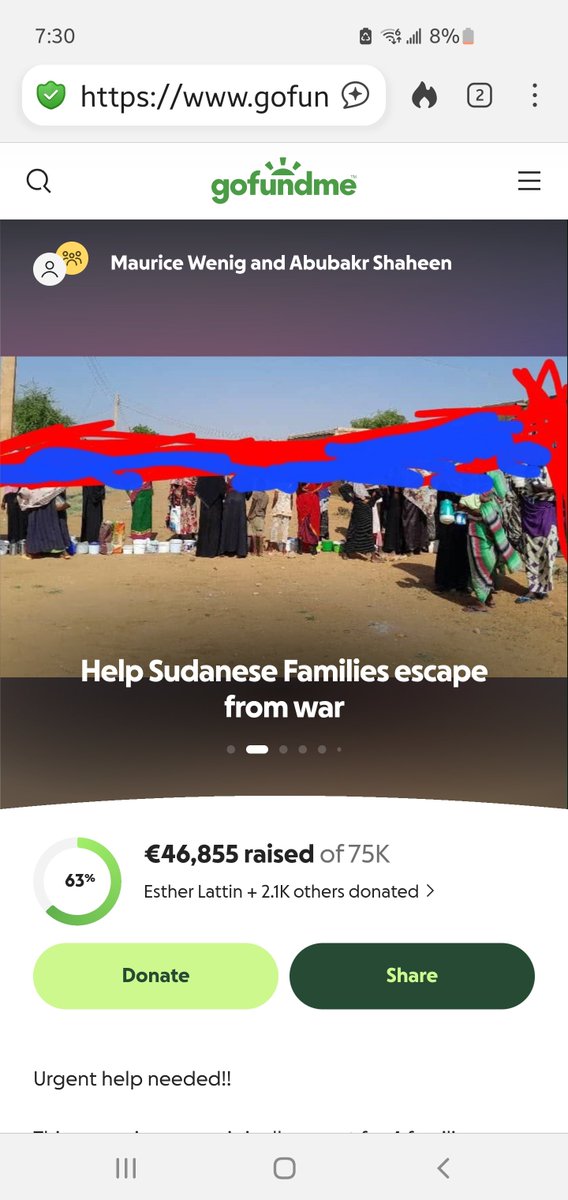 OnASilverPlaty's tweet image. ONLY 2 DAYS REMAINING TO FULFILL THE NEXT GOAL

This community kitchen is a lifeline for Sudanese survivors and needs steady contributions to remain operational

❤️❤️🇸🇩

$145 needed to meet the next goal

gofund.me/15fbecc50