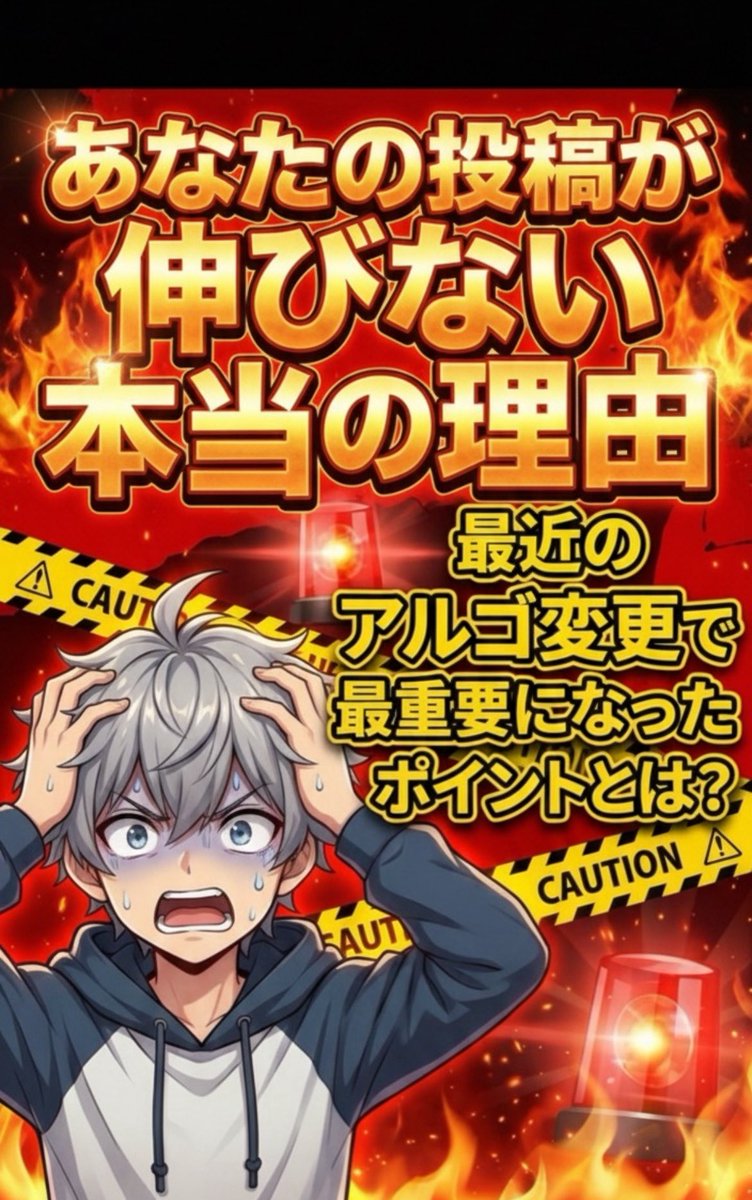 taidaou1's tweet photo. 今から話す内容を知らないまま
X運用してる奴は全員詰むぞwww                                                                                                                                                                                                                                

結論：初動が弱いポストは
今のXではほぼ伸びません

最近のアルゴリズムは

“投稿直後に反応がつくポスト = 価値あり”
“初動つかないポスト = 表示する必要なし”

と判断する傾向がどんどん強くなってます

だから

「前より急に伸びなくなった…」
「同じクオリティでも数字が違いすぎる…」

と感じてる人の原因は、ほぼ 初動不足

今のXで伸ばすために絶対必要なのは↓