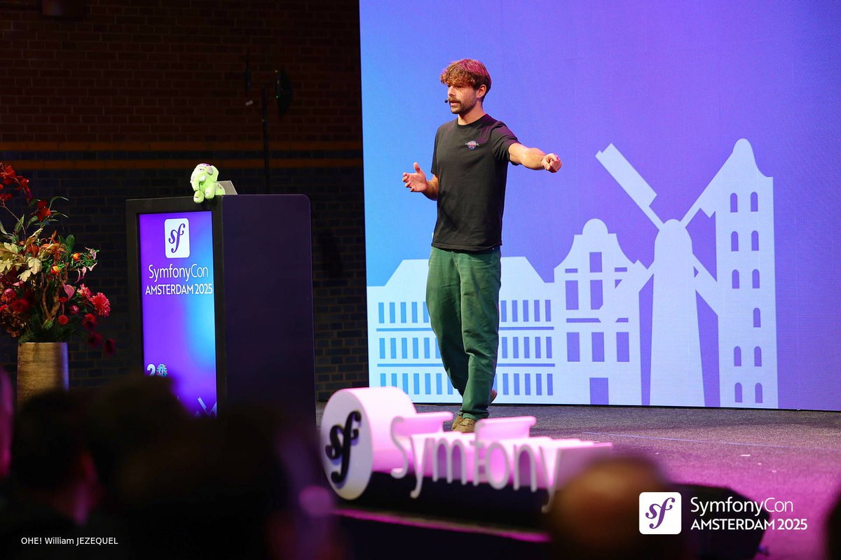 symfonycon's tweet image. ✨ Just a second ago: Mathias Arlaud (@matarld) with “API Platform 4: Forget What You Used to Know”

At #SymfonyCon Amsterdam 2025, Mathias is revealing the major changes in API Platform 4!!! 💻🚀💜

#Symfony #PHP #TechConference #APIPlatform #DevTips #SymfonyCommunity