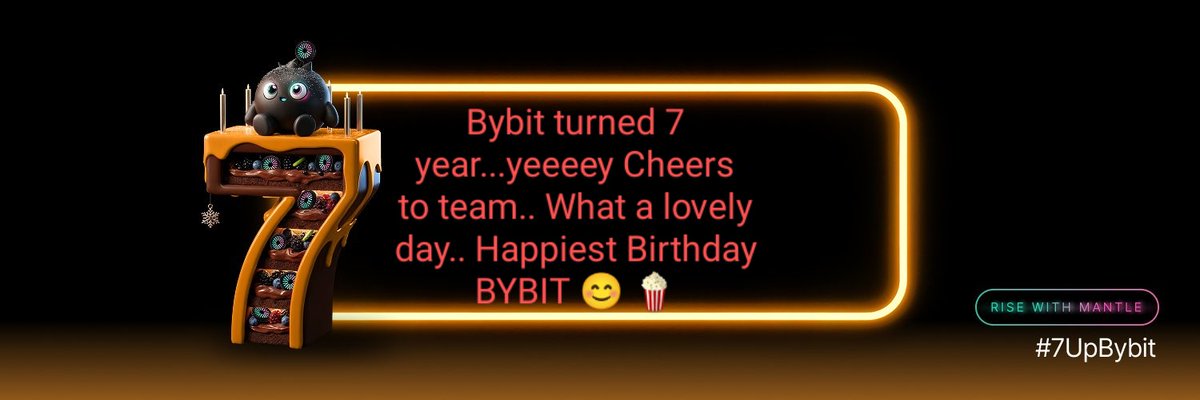 Happiest Birthday dear <a href="/Bybit_Official/">Bybit</a> 🎉🥳 
I'm super charged to join the party with my header
