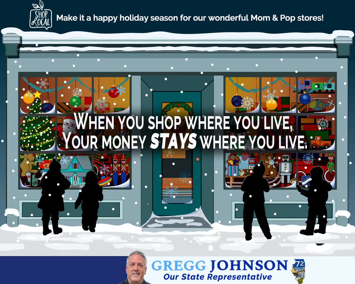 It may be easier to shop online or at one of those Big Box Stores. But – supporting local stores keep money and jobs in the community. Besides, Jeff Bezos and the Waltons have plenty of money already, don’t you think?