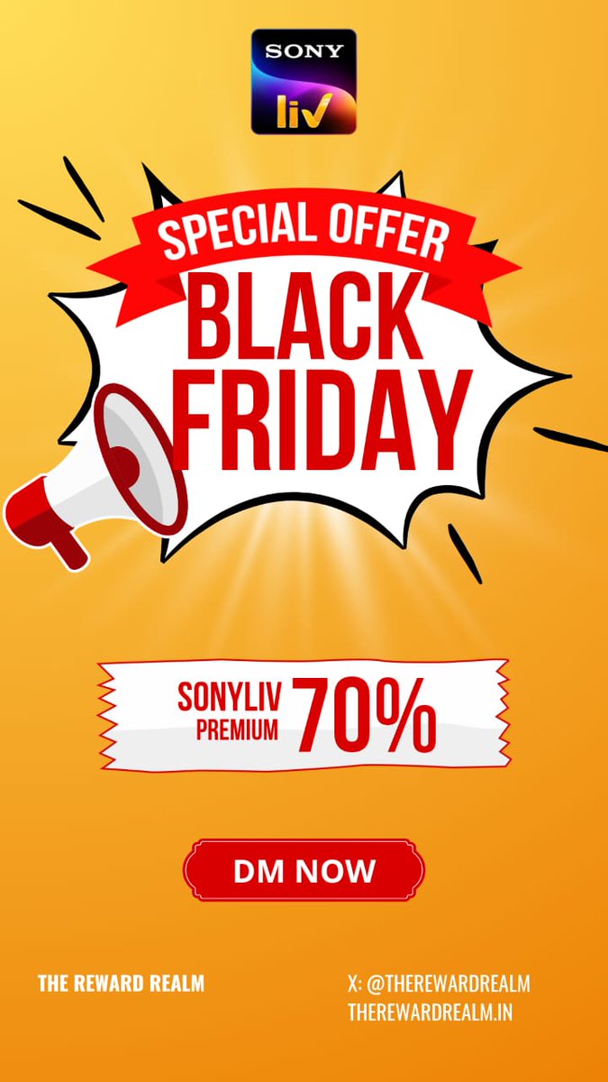 *Bomb #2 💣* 🤯
SonyLiv 6 months premium subscription worth 699 now available for just 199/-

👉 Multiple coupons can be stacked to get subscription upto 2 years.
👉 5 device support 

 _Only for today 💪_
Join: chat.whatsapp.com/DsR4zuJEDZcFXb…