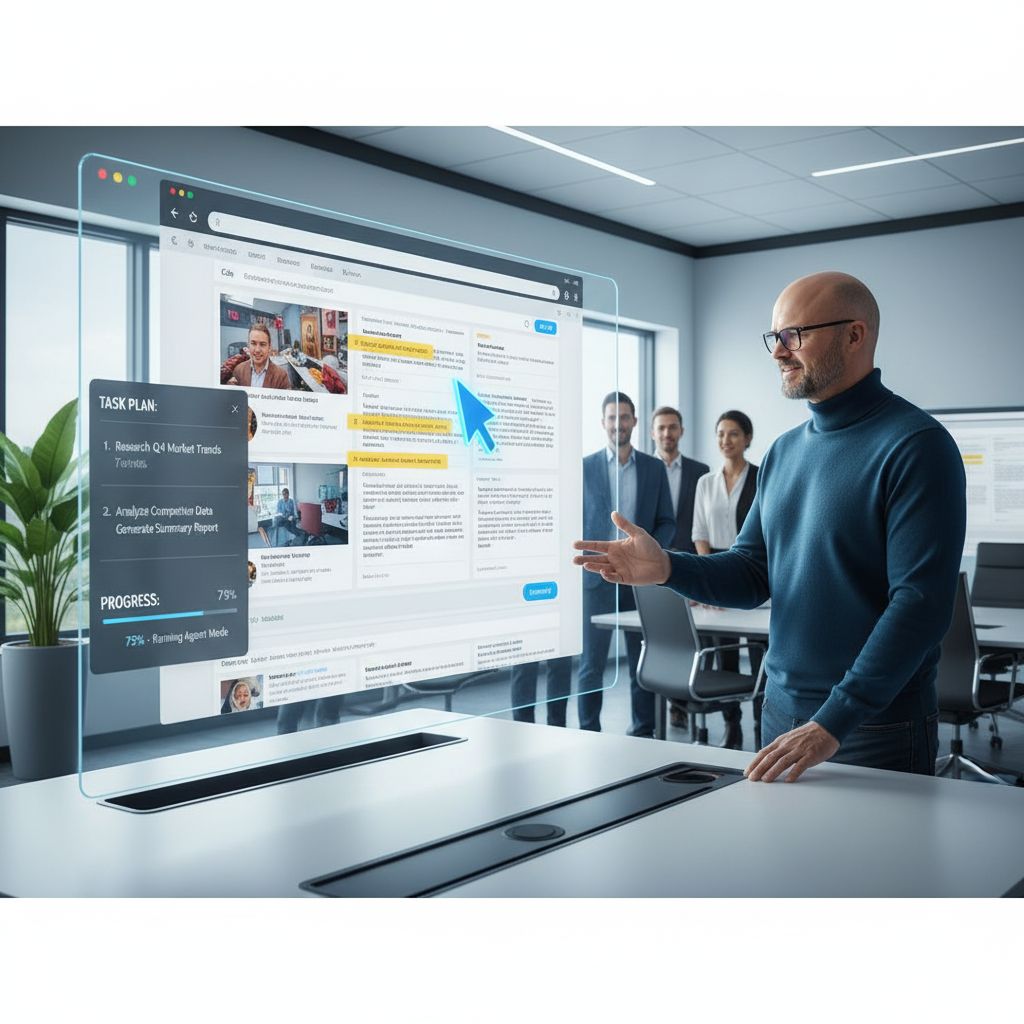 ChatGPT’s 𝐀𝐠𝐞𝐧𝐭 𝐌𝐨𝐝𝐞 gives it its own browser 🧑‍💻

You give a task like “compare these tools and summarise in a table”, it clicks around the web, gathers data, then comes back with results.

𝐋𝐞𝐬𝐬 tab hopping for you, more real work done in the background 💡