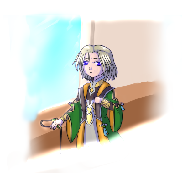 リベサガのなんか描こうと思ったんだけど「衣装めんどくせぇ～」ってなったので本人にも「この服めんどくさ～」みたいな顔してもろた。