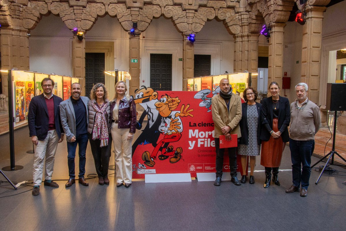 CSICdivulga's tweet image. 🔴El @CSIC rinde homenaje a Francisco Ibáñez con la exposición ‘La ciencia de Mortadelo y Filemón’. Se ha inaugurado hoy en el Museo Casa de la Ciencia de Sevilla del CSIC, donde se podrá visitar hasta el 15 de febrero de 2026 csic.es/es/actualidad-…
