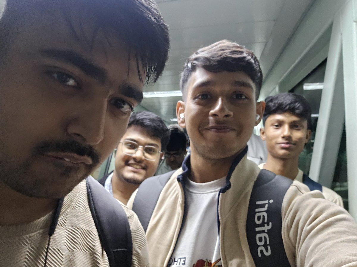 Boys after getting travel scolarship