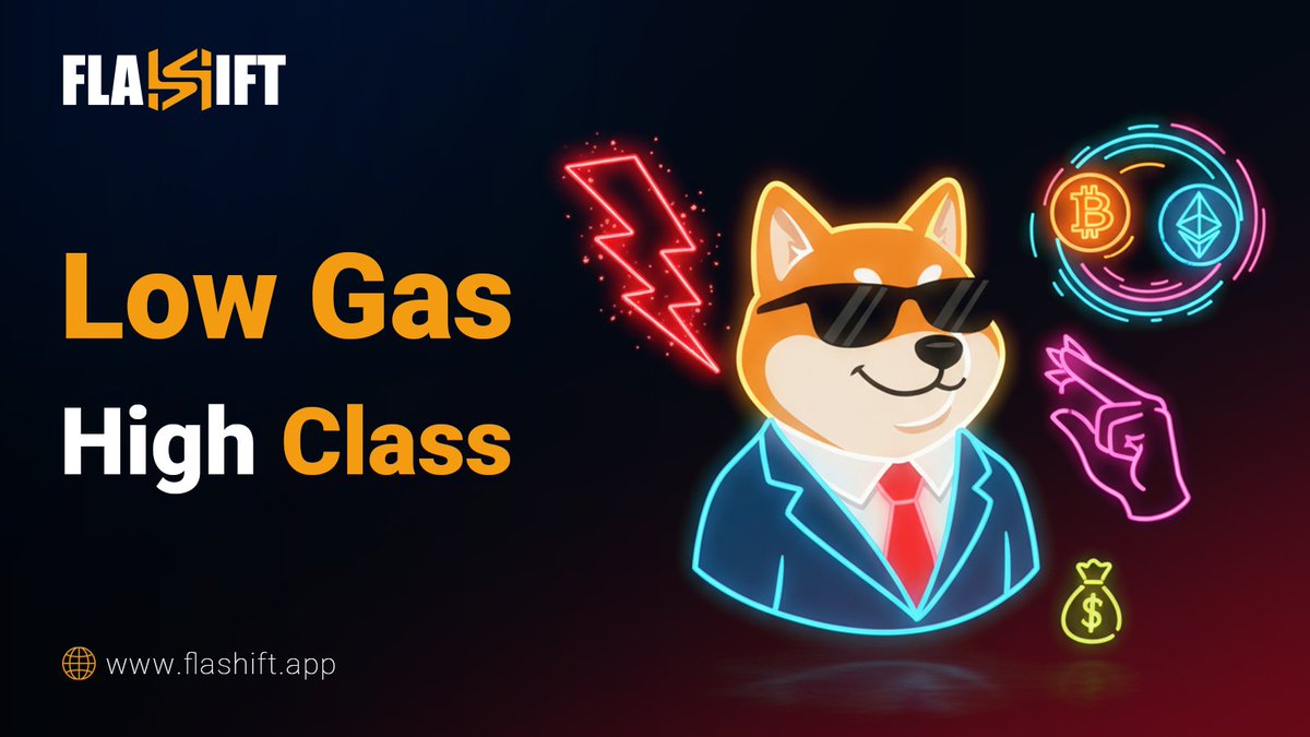 FlashiftApp's tweet photo. Low gas. High class. ๐โจ
Flashift auto-routes your swap through the cheapest path โ zero thinking needed.
Spend less. Gain more. โก๐ต
#Flashift #LowGas #SmartSwaps #AIPoweredTrading #DeFi https://t.co/fTJTYoQzZg