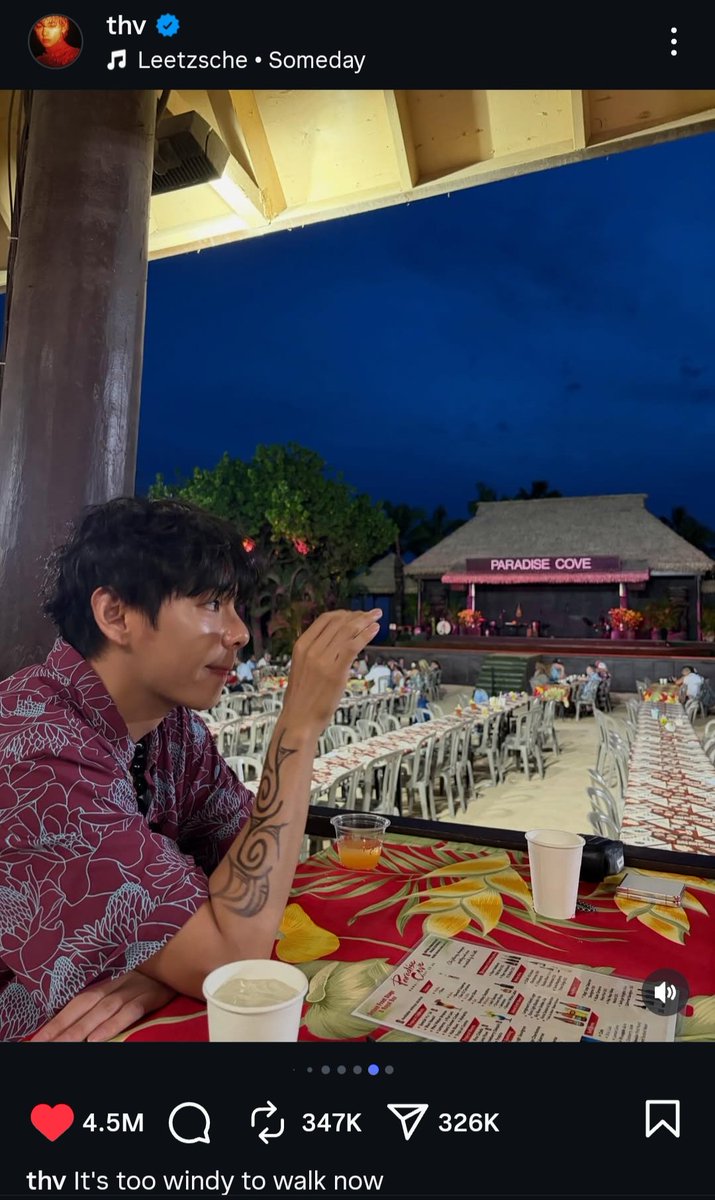 Namu_kn_bts_7's tweet image. #V #thv #BTS #ARMY
Kim taehung&apos;s IG post 
Caption: it is too windy to walk now.