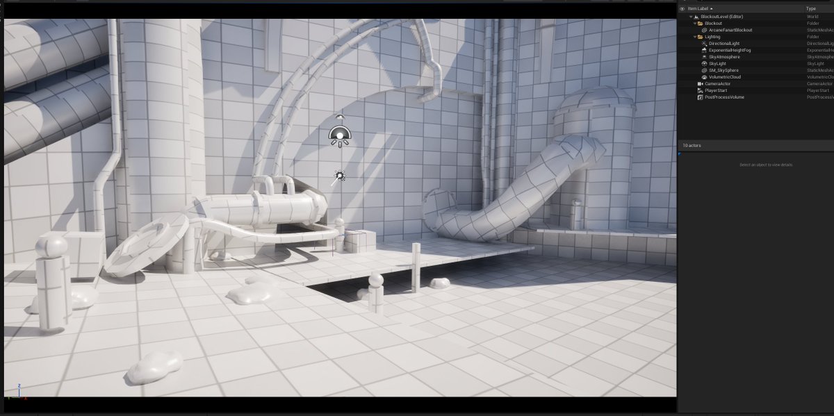 borogz's tweet image. Started working on a new scene! I&apos;ve been waiting to learn Unreal for so long, and I finally have time to do so. I&apos;m working on an Arcane fan art, super early WIP

#UnrealEngine5 #arcanefanart #stylized