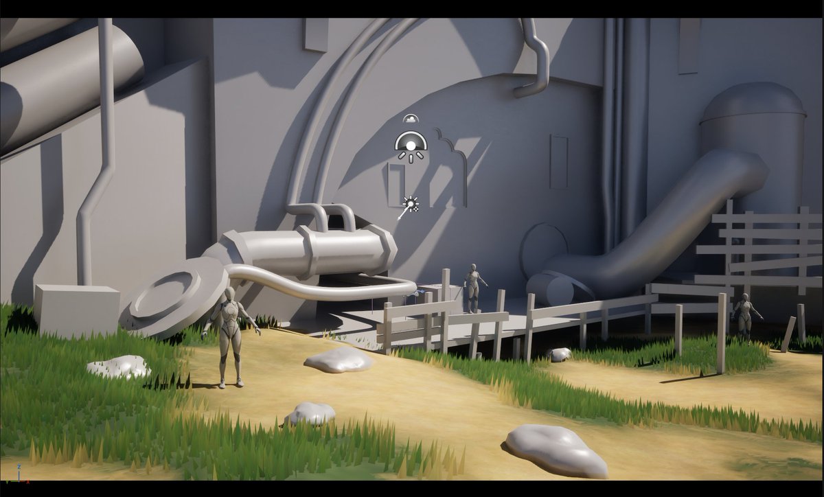 borogz's tweet image. Started working on a new scene! I&apos;ve been waiting to learn Unreal for so long, and I finally have time to do so. I&apos;m working on an Arcane fan art, super early WIP

#UnrealEngine5 #arcanefanart #stylized