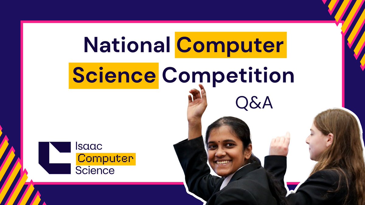 Wondering what you need to know to get started on your submission?

Head over to our National Computer Science Competition page to watch a Q&amp;A on everything you need to know to get started, including key dates, requirements, and details on the finals!

⭐  ncce.io/ics-competition