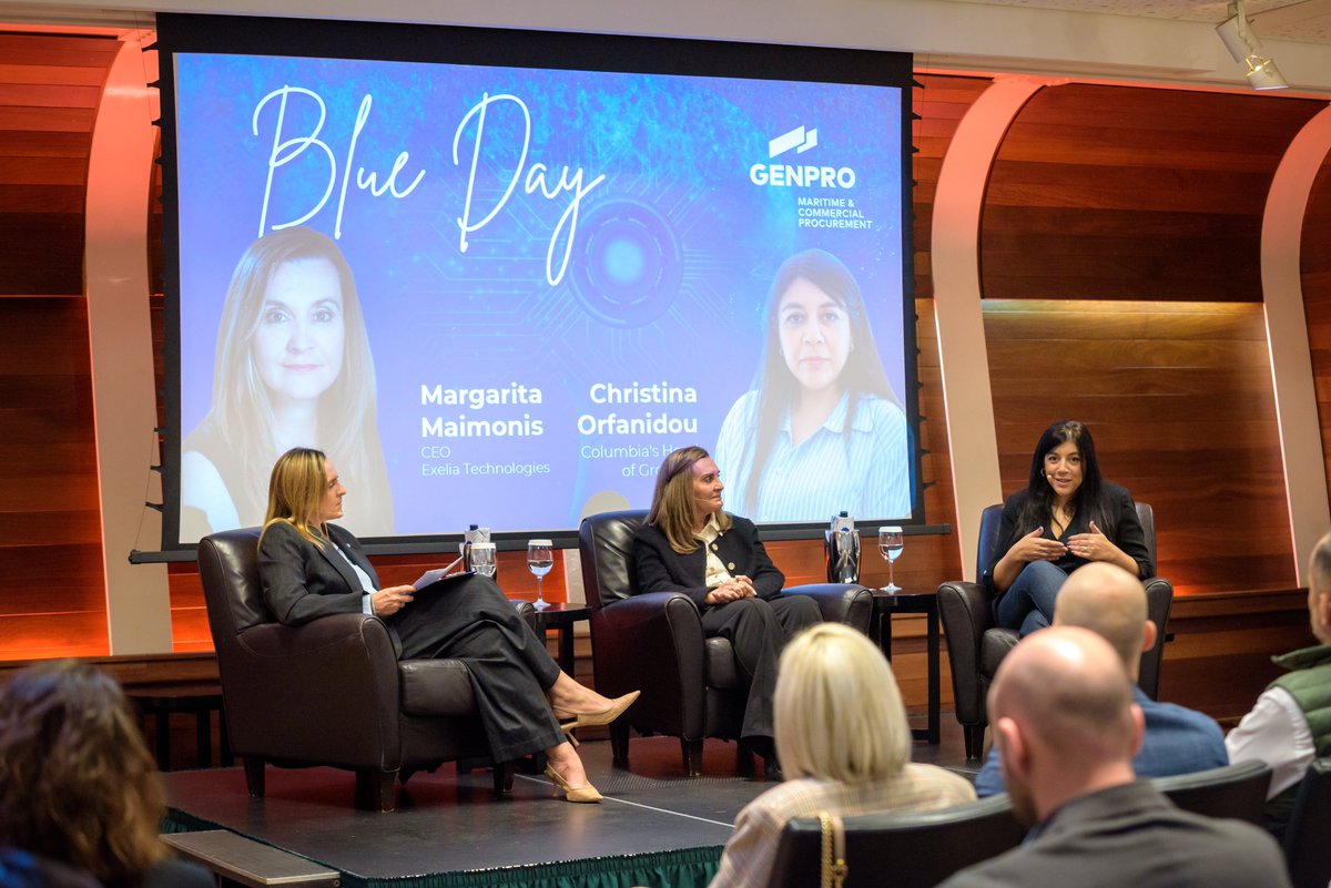 genpro_GO's tweet image. Blue Day 2025 highlighted a simple truth: AI needs structure and clarity to deliver results. 

Our fireside chat explored how to make AI practical for maritime procurement.

More in the press release below:
🔗gen-pro.com/press-releases…

#GenPro #BlueDay2025 #AI #Procurement