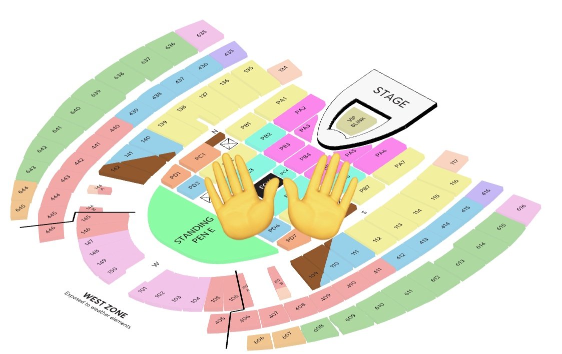 DelaaaEl's tweet image. WTS/LFB Looking for Buyer 
BLACKPINK &amp;lt;DEADLINE 2025 WORLD TOUR&amp;gt; SINGAPORE 🎫
1x CAT 1 PC4 CENTER VIEW 
Row 4 sn under 10 

Dm to buy 📩 want to sell

Detail PC4 in map
#DEADLINE_IN_SINGAPORE #BLACKPINKinSINGAPORE #BLACKPINK_DEADLINE_IN_SG #wtt #wtb #wts #BLACKPINK