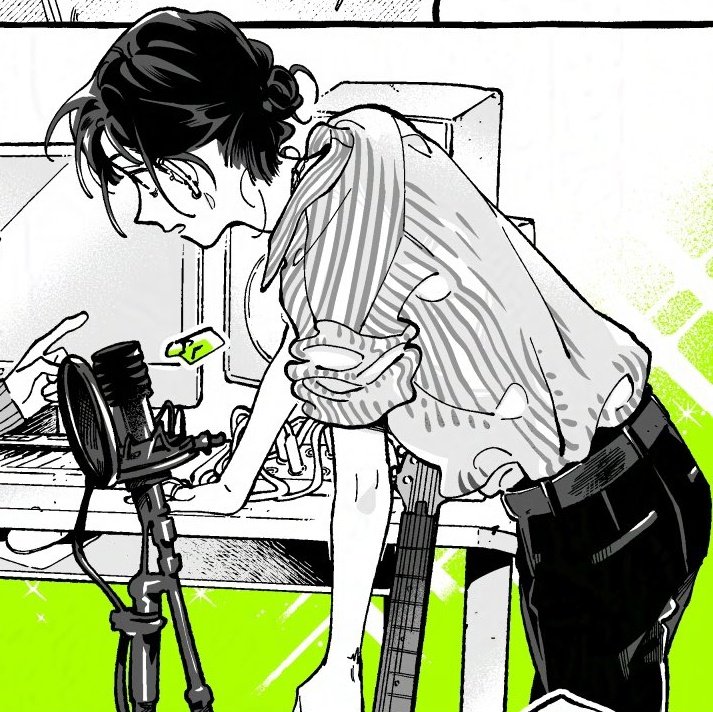 bluemitsuaya's tweet image. leaning on the table... the rolled up sleeves