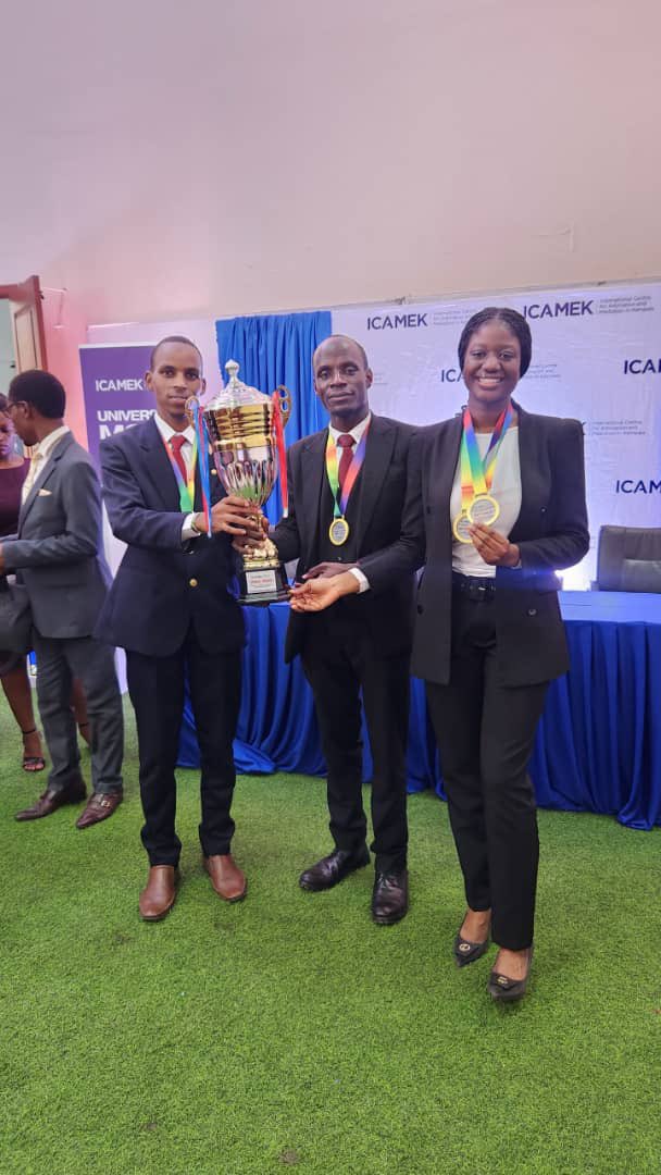 CavendishUg's tweet image. BREAKING NEWS! 🏆

Cavendish University Uganda has claimed the crown at the Inaugural ICAMEK National Arbitration Moot Competition 2025!

Out of 10 teams, Cavendish dominated as overall winner with: Best Oralist Award and Best Respondent Memorial Award.

A historic victory for…