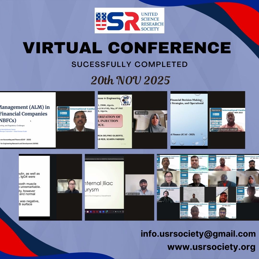 usrsociety56779's tweet image. We are delighted to announce that the Virtual Conference, organized by United Science Research Society (USRS), was successfully conducted on 20th November 2025 with active participation from researchers, academicians, and professionals across the globe.

#USRS #virtualconference