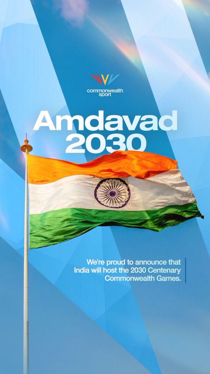 IndiaInConakry's tweet image. Proud moment for India! Amdavad will host the 2030 Commonwealth Games.

From grassroots athletes to world champions, the nation stands united with pride.

New India is ready 🇮🇳

#CWG2030InBHARAT
#Amdavad2030
@MEAIndia @YASMinistry @IndiaSports