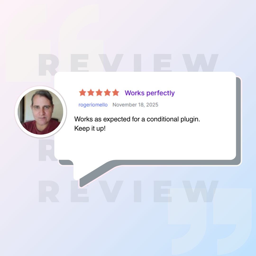 cool_plugins's tweet image. Another happy user! 😊 Loving the feedback on our Conditional Fields for Elementor Form. Thanks for the support!
👉 Try it now: coolplugins.net/product/condit…

#Elementor #ElementorForms #WordPressPlugins #CoolPlugins #ConditionalFields #FormBuilder #WebDesign #ElementorAddons