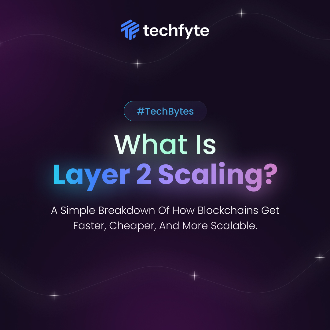 techfyte's tweet image. Layer 2 = Faster. Cheaper. Scalable. ⚡
This week’s #TechBytes breaks down how L2s boost blockchain performance without losing security.