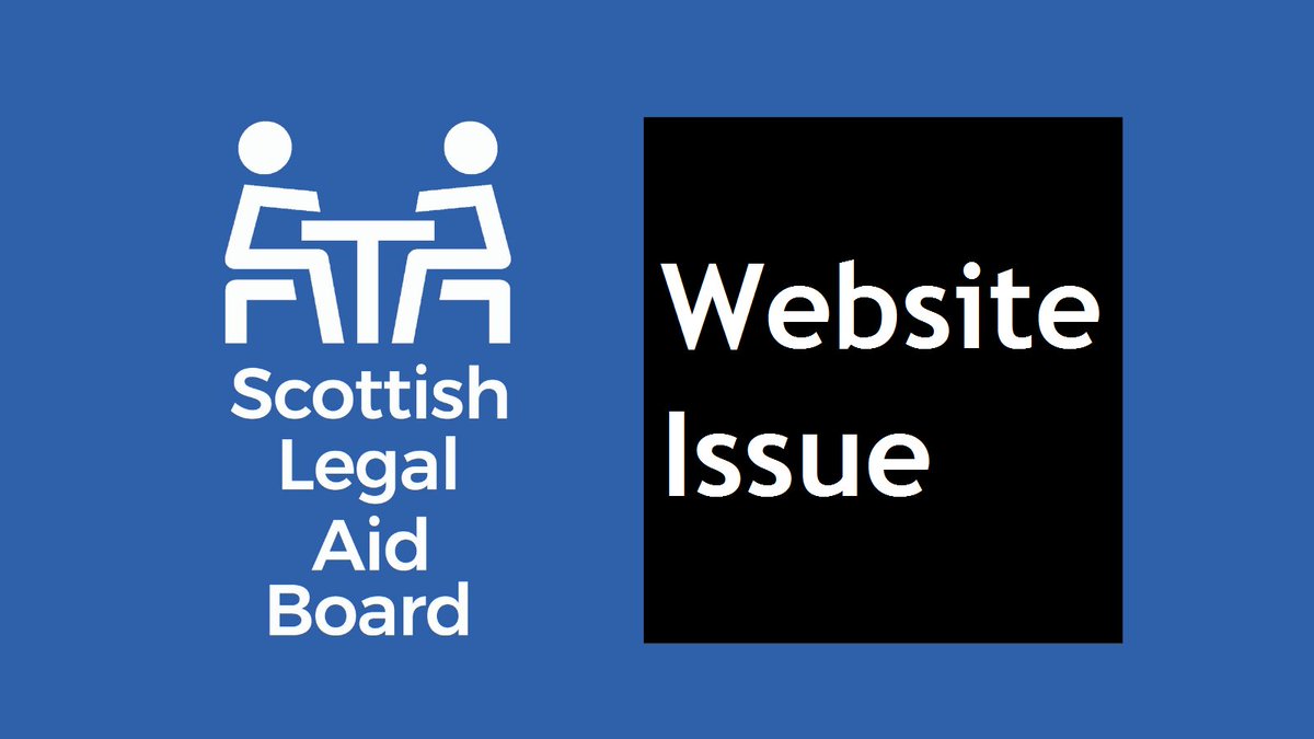 ScotsLegalAid's tweet image. There is an issue with our websites which our host provider is trying to resolve. We apologise for any inconvenience. Access LAOL directly at authprod.slab.org.uk/oauth2sso/login