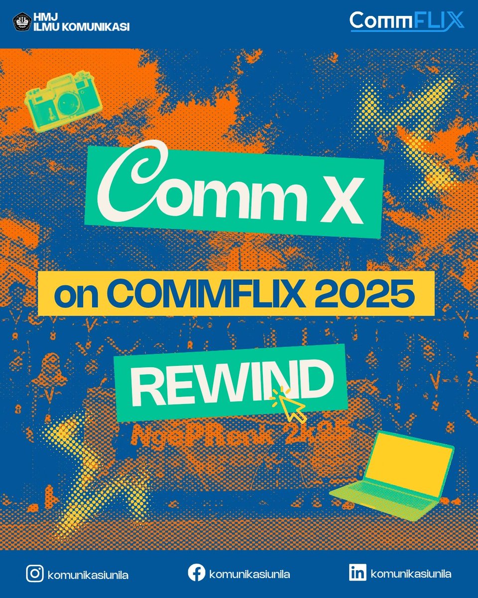 komunikasiunila's tweet image. Hi Commers!👋

Udah di ujung jalan nih, Commers! Sebelum semuanya resmi berakhir, yuk kita recap semua keseruan yang udah pernah kita lewatin! Biar inget, waktu boleh selesai, tapi kenangan gak pernah pamit✨

See you on top, Commers!❤️

#CommX #CommFLIXsolution #Communila