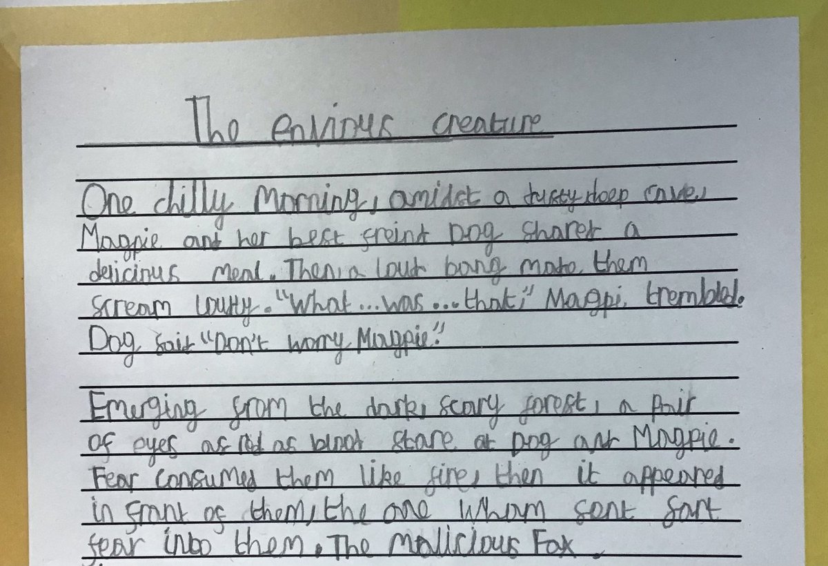 We have spent our Friday publishing our lovely pieces of writing. I have been so impressed at some of the writing we have produced ✏️📖🦊🐦‍⬛<a href="/StPPPrimary/">St Peter & St Paul Catholic Primary School</a>