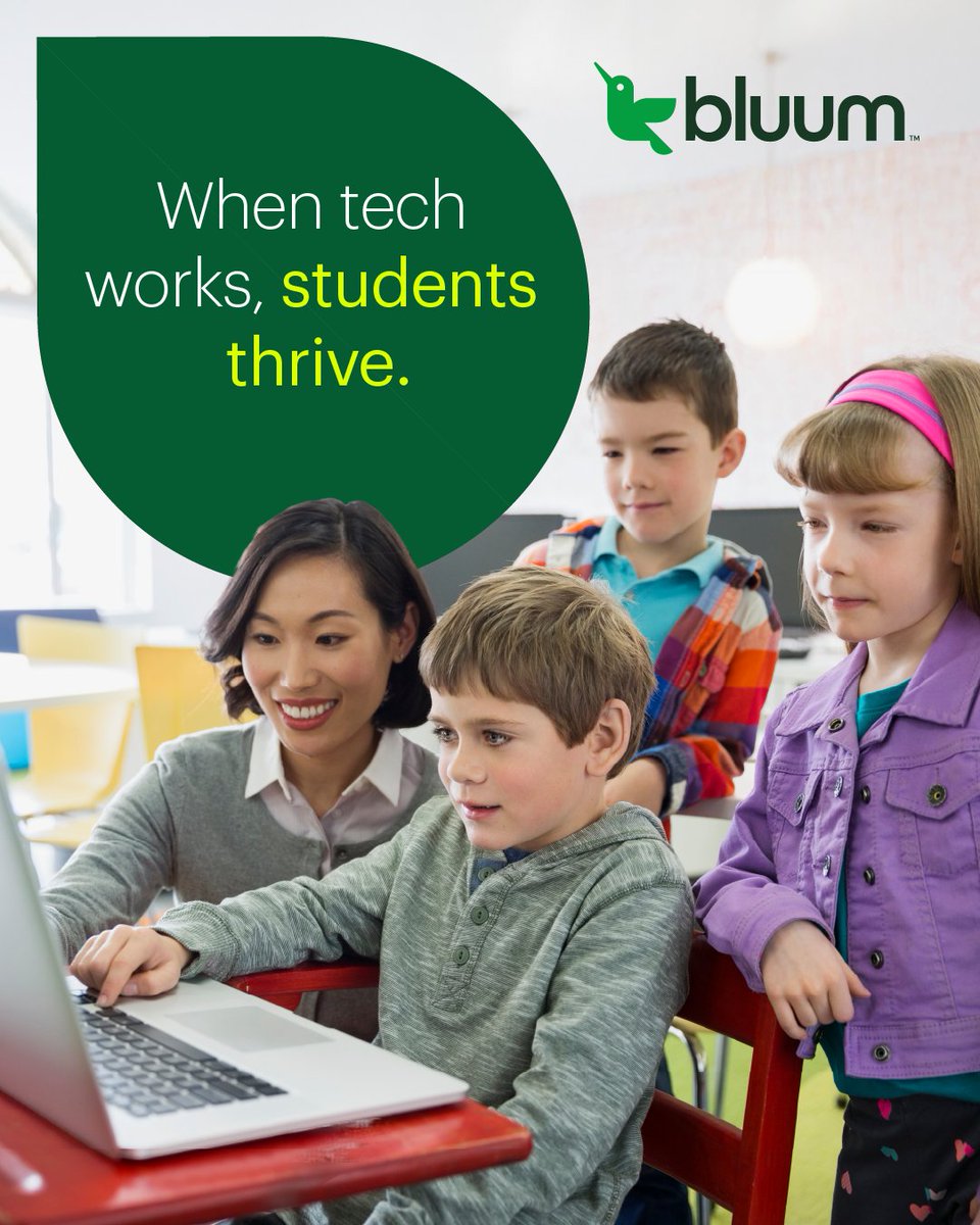 Bluum_EdTech's tweet image. There’s nothing worse than tech that fails in the middle of a lesson. With Bluum, you get the right devices, set up and supported, so teachers can focus on teaching and students can focus on thriving. 💻✨

Learn more: bluum.com 

#EdTech #StudentSuccess #Bluum…