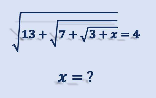 KnowledgeZoneIn's tweet image. #PuzzleOfTheDay: What is the value of x?

knowledgezone.co.in/resources/quiz…