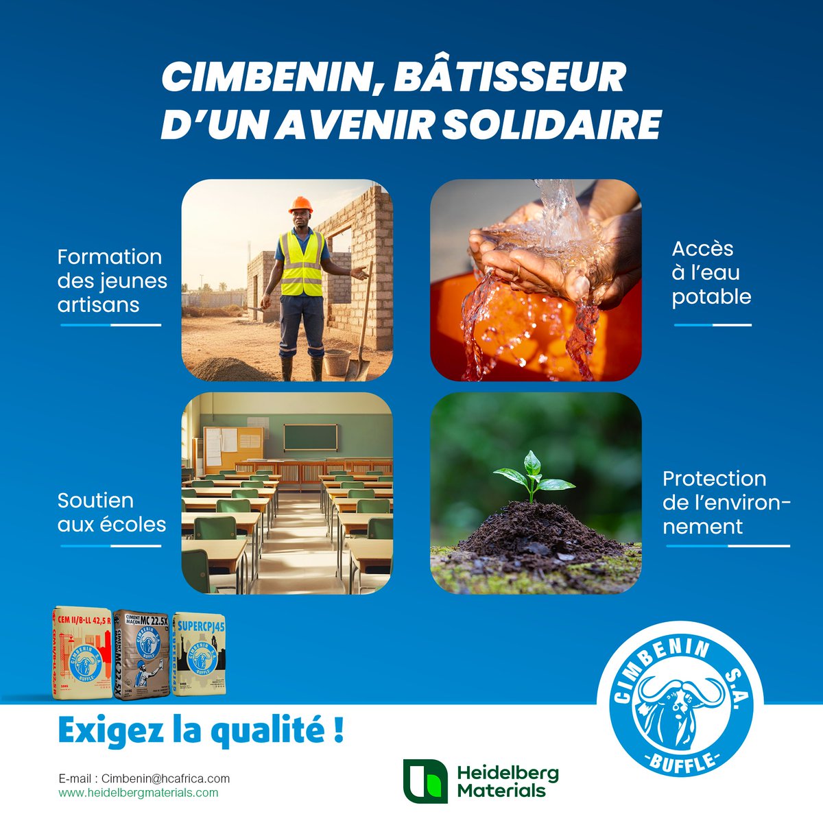 C’est aussi cela, construire ...

#CIMBENIN #cimenterie #wasexo #cimentmaçon #Benin #construction #engagement #maison #route #infrastructure #architecte #geniecivil #cotonoubenin #Recrutement