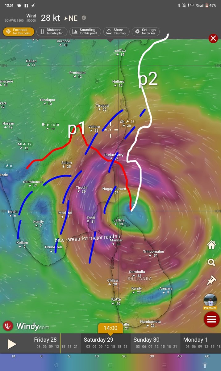 Cyclone ditwah likely to enter the sea and strengthen up tommorow afternoon
2 possible paths:-
P1:- pondi->NTN->kerala ghats
P2:- parrallel to east coast->NAP
Either way, chennai likely to recive good rain
#BengaluruRains
#BangaloreRains
#KarnatakaRains
#TNRains
#ChennaiRains