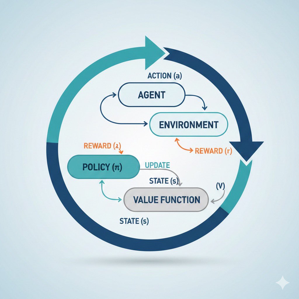 caglarr1881's tweet image. AI systems are no longer just tools; they’re learning agents that adapt in real-time environments. #artificialintelligence